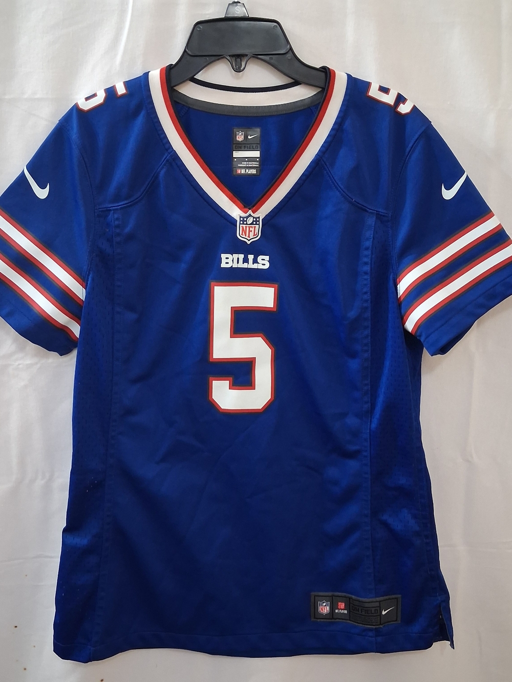 Nike Buffalo Bills Tyrod Taylor 5 NFL On Field Jersey Youth Medium Blue